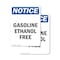 Signmission Gasoline Ethanol Free OSHA Notice Sign, Plastic, 10in W x 14in L, 2PK OS-2PACK-NS-P-1014-V-13063 - alternate 1